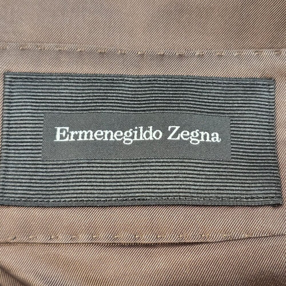 Ermenegildo Zegna Mens Checkered Wool Blazer 42L - Picture 5 of 12